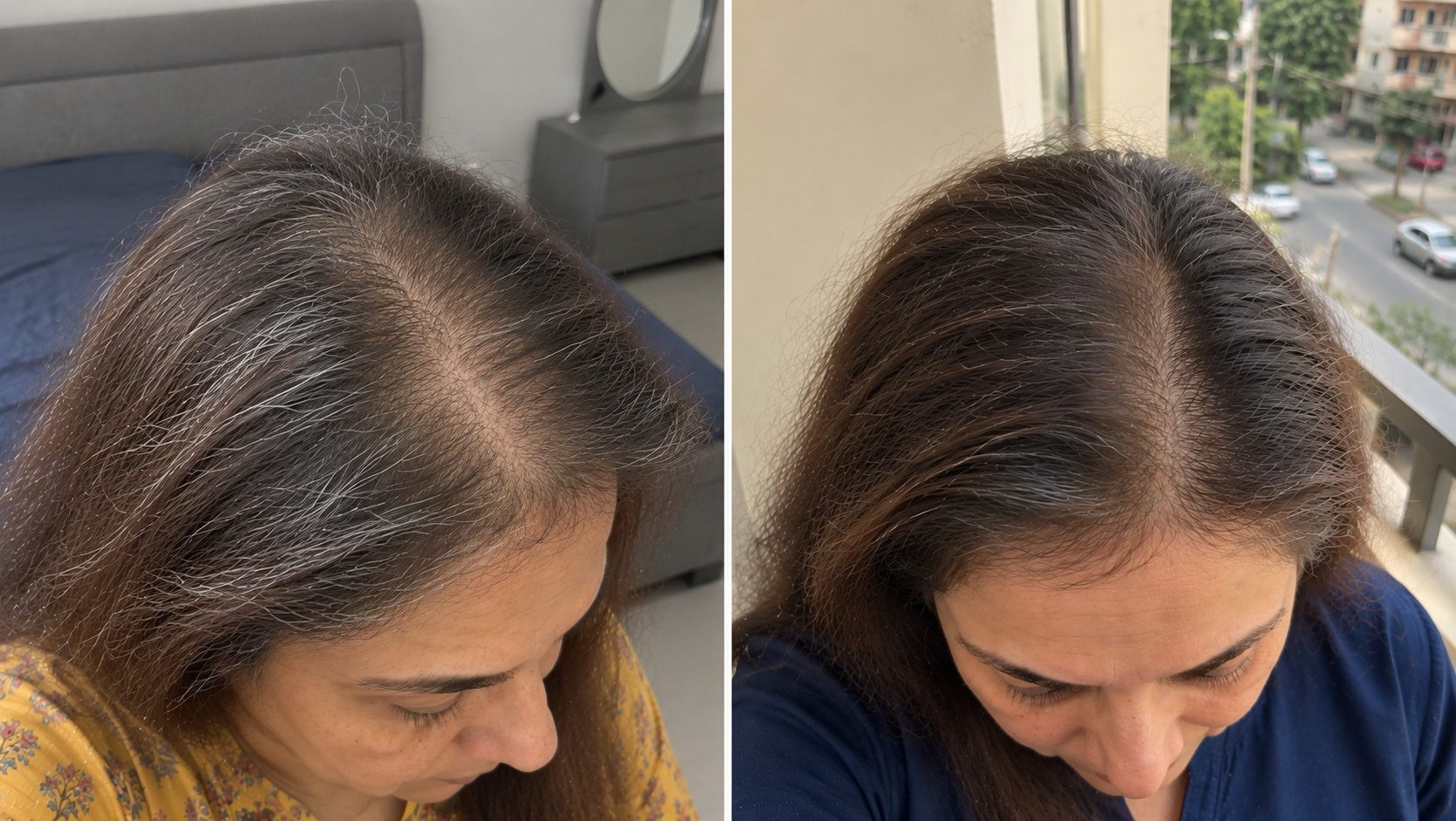 Real customer before and after hair results
