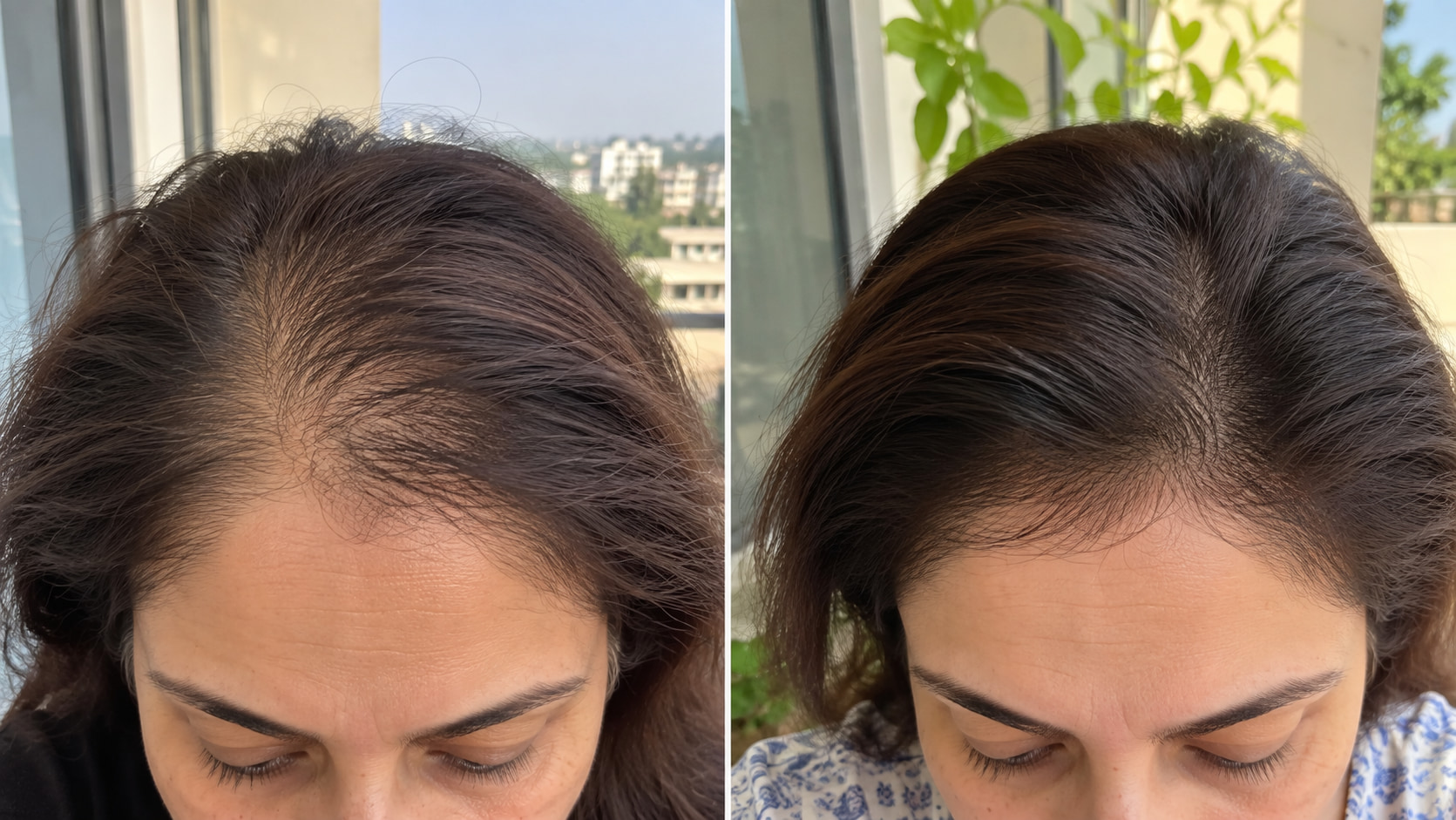 Real customer before and after hair results